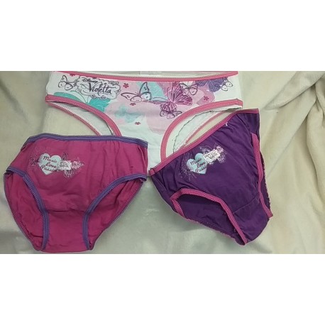 PACK DE 3 BRAGUITAS FROZEN PARA NIÑA