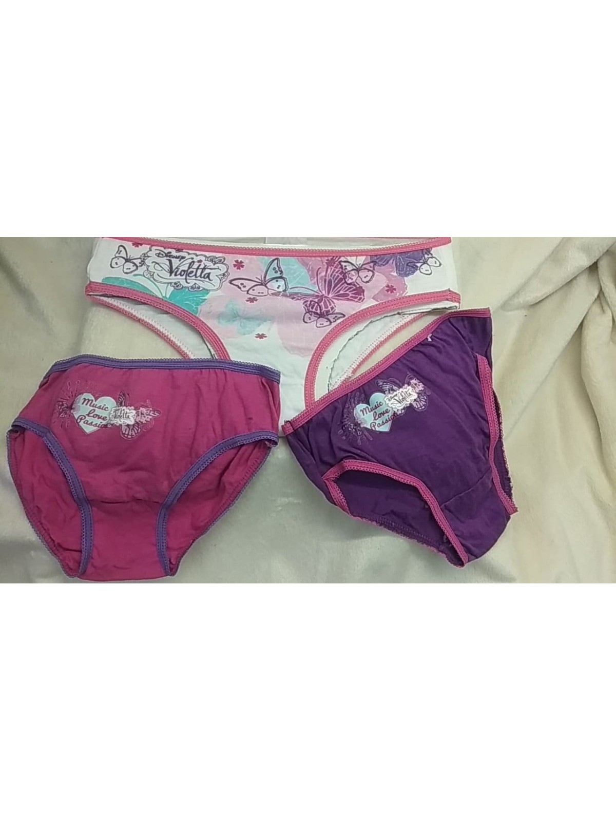 PACK DE 3 BRAGUITAS FROZEN PARA NIÑA