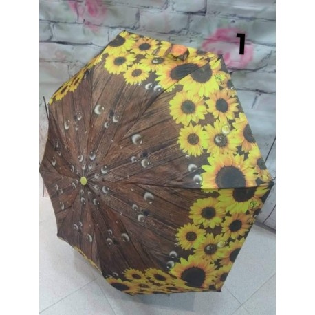 Paraguas con estampado de flores