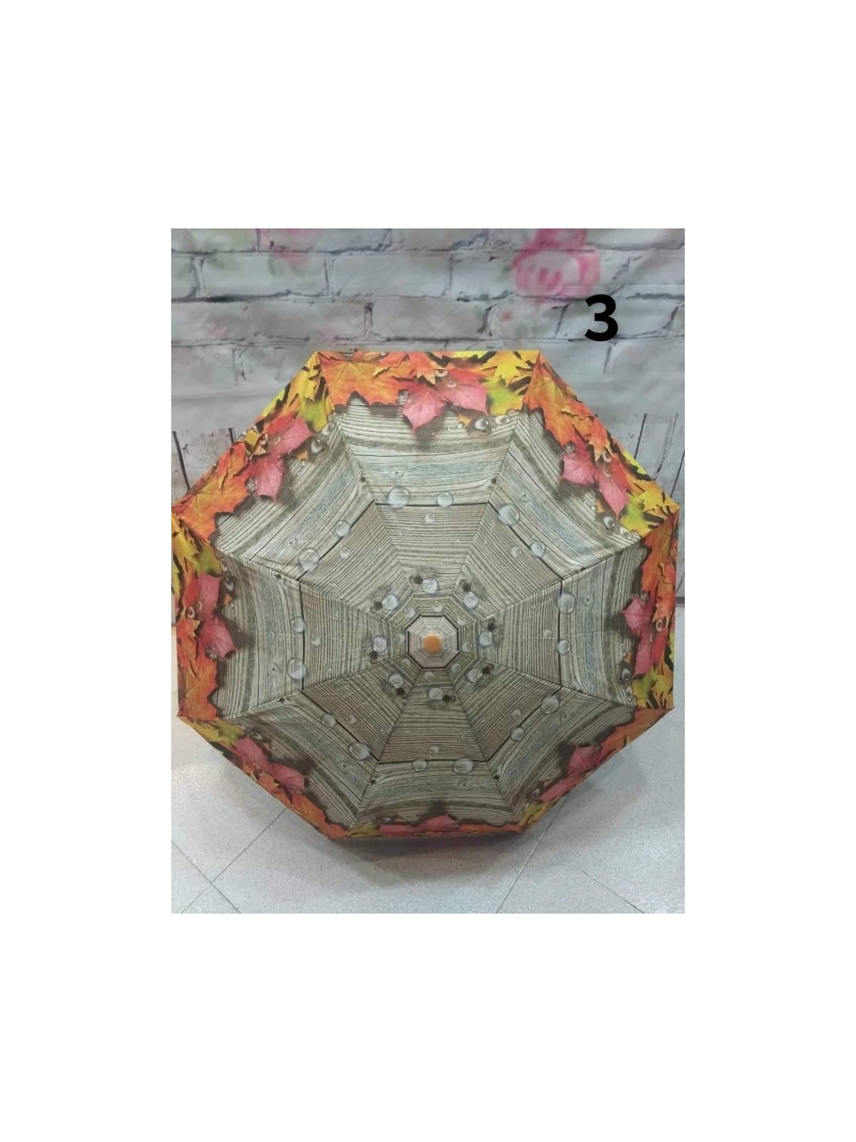 Paraguas con estampado de flores