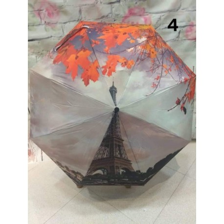 Paraguas con estampado de flores