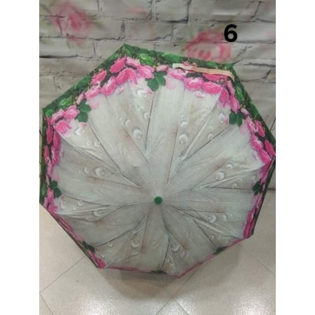 Paraguas con estampado de flores