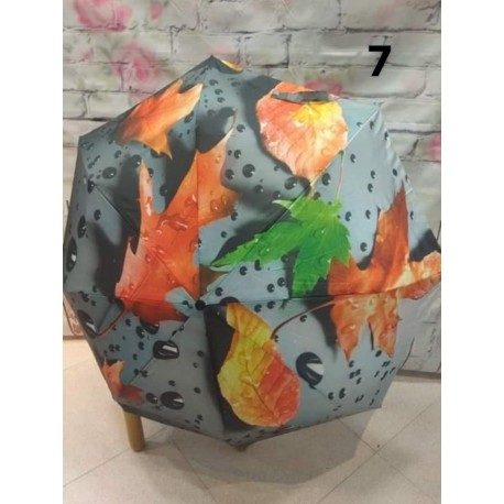 Paraguas con estampado de flores