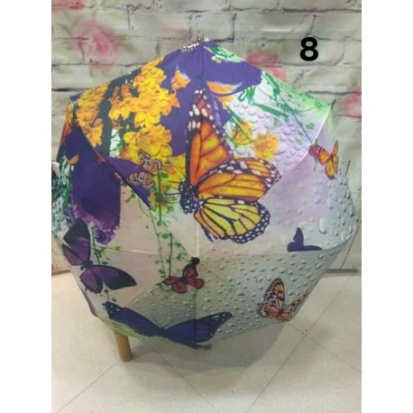 Paraguas con estampado de flores