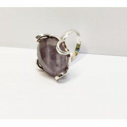 Anillo de plata con cristales de swarovski