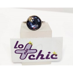 ANILLO DE PLATA  CON ELEMENTO  SWAROVSKI