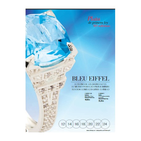 Anillo de plata con piedra swarovski