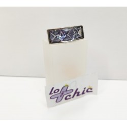 ANILLO DE PLATA  CON ELEMENTO  SWAROVSKI