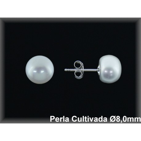 Pendientes perlas cultivadas