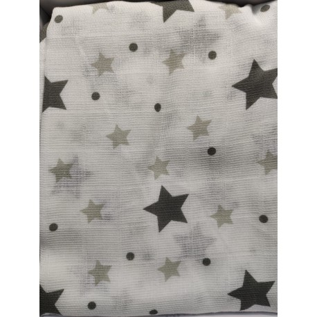 Muselina Grande 120x120 Algodón - 21249 Azul