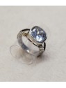 ANILLO DE PLATA  CON ELEMENTO  SWAROVSKI