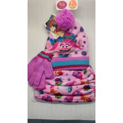 JUEGO CON GORRO Y GUANTES Y BUF DE LOS TROLLS