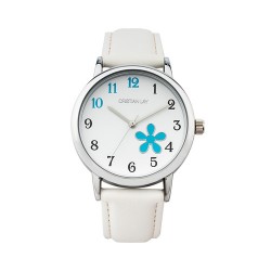 Reloj y altavoz junior blanco