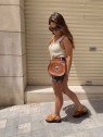 Bolso de cuero boho chic 