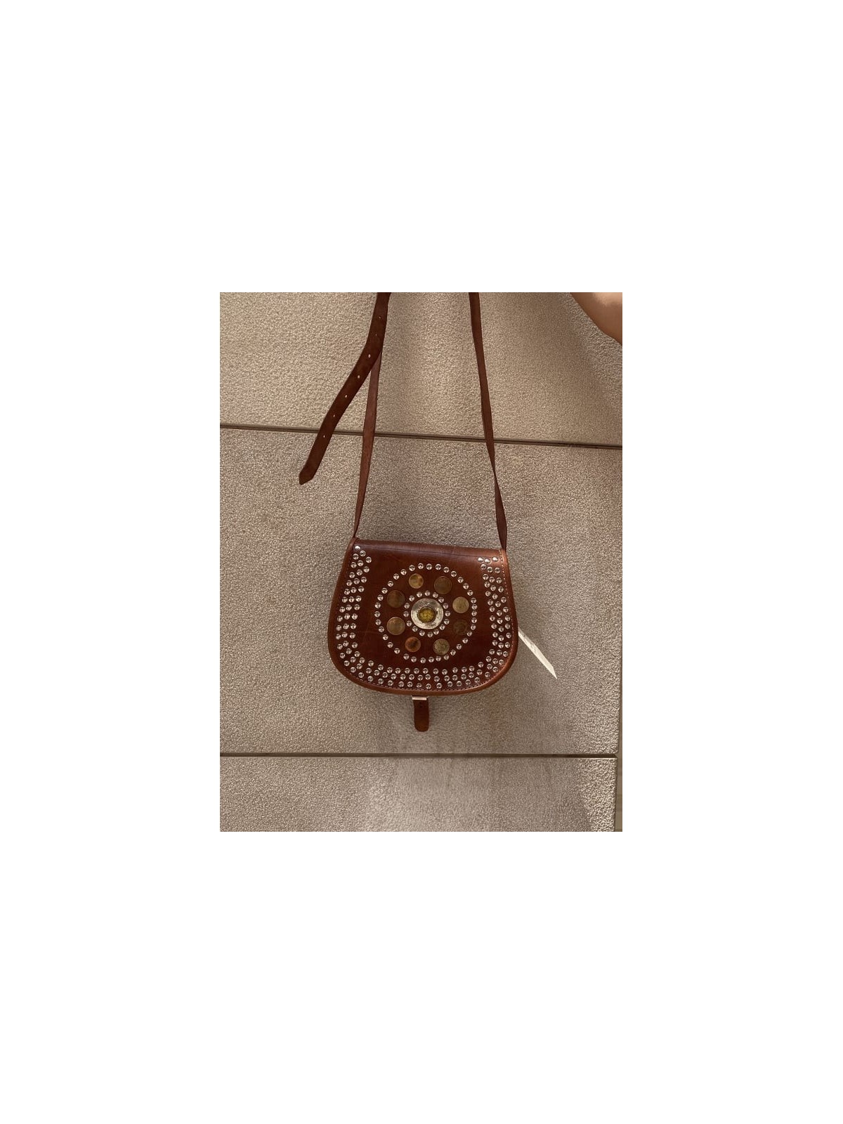 Bolso de cuero boho chic 