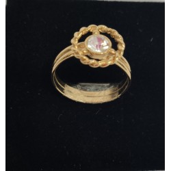 Anillo chapado de oro