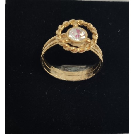 Anillo chapado de oro