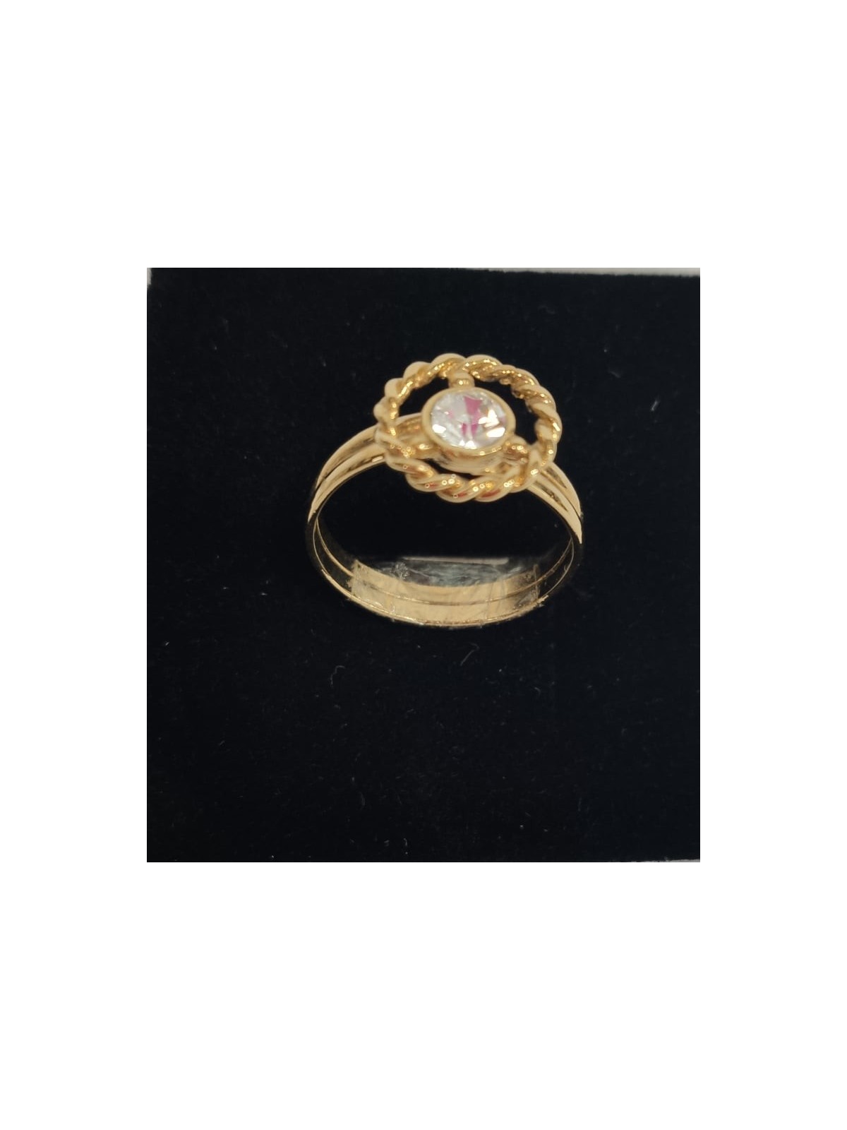 Anillo chapado de oro