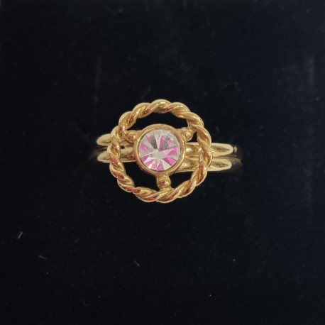 Anillo chapado de oro