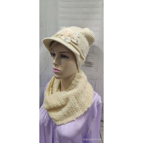 CONJUNTO CON GORRO, BUFANDA Y GUANTES