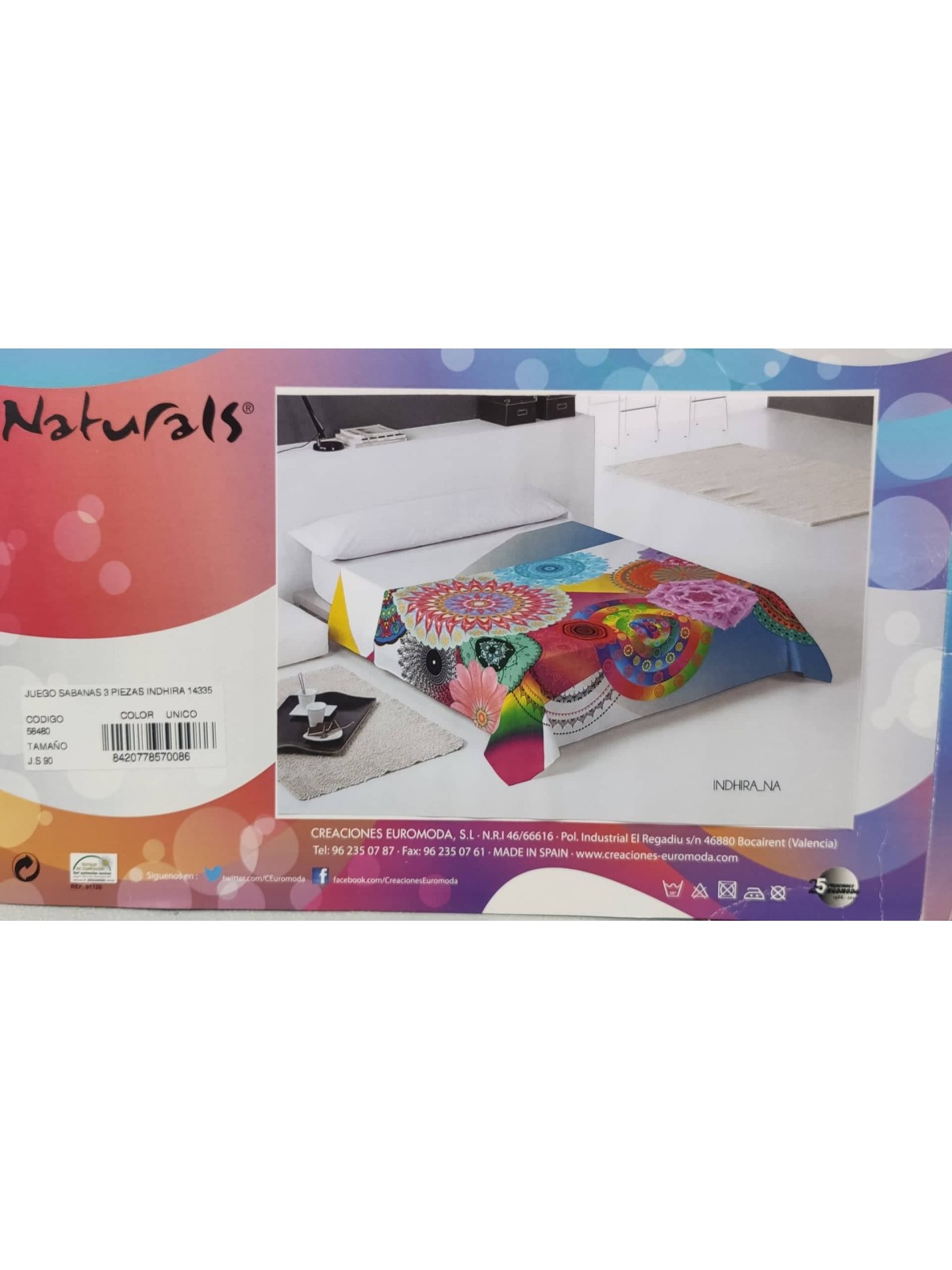 NATURALS Juego de Sábanas Indhira