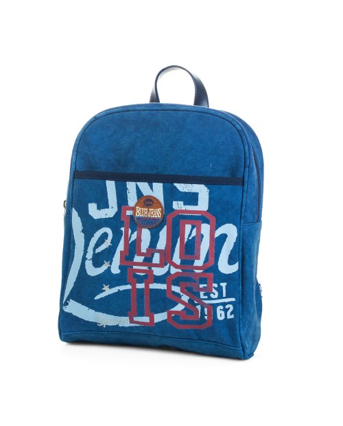 Bolso bandolera de lona color negro