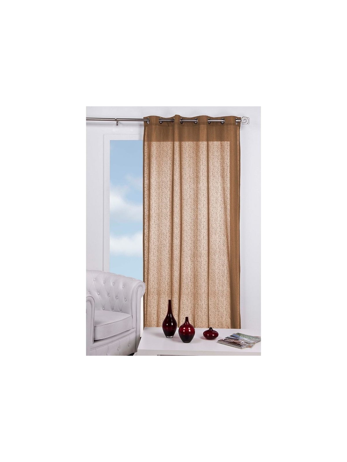 Cortina Visillo Natura Jara Beig