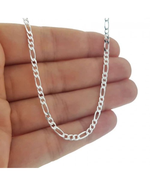 Cadena  de Plata de ley.1x3mm.