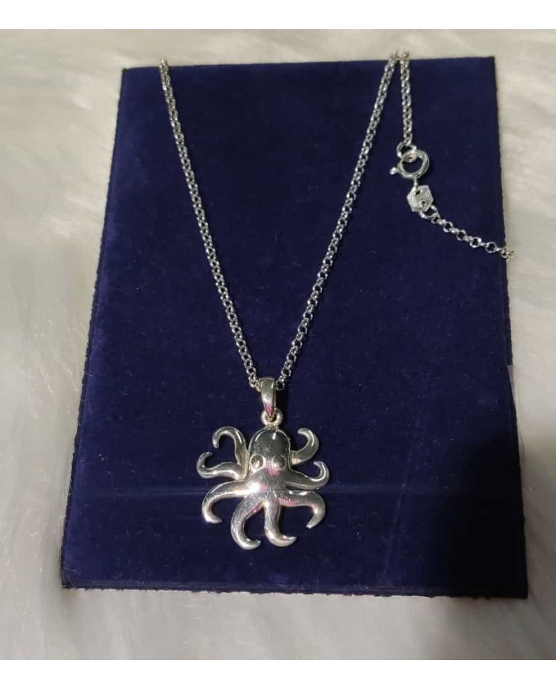 Colgante pulpo  Paul de plata 1a Ley