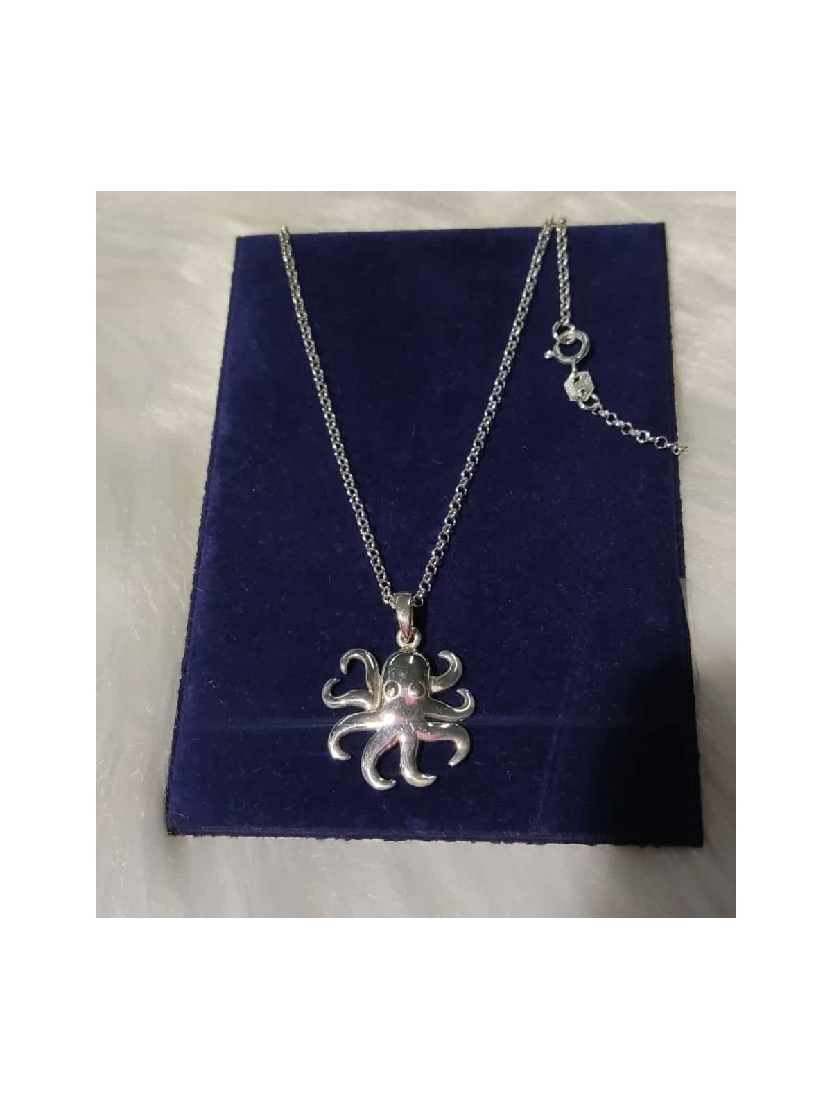 Colgante pulpo  Paul de plata 1a Ley