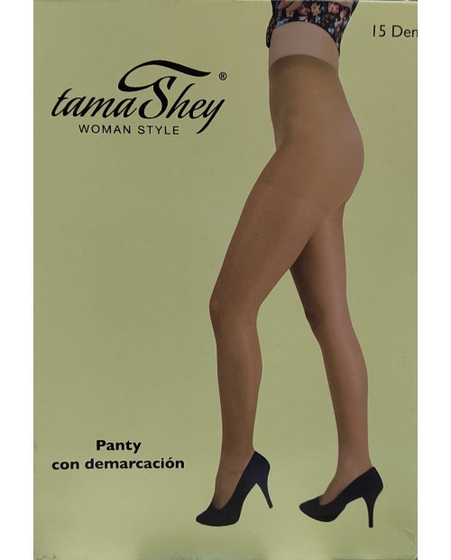 Panty con demarcación 15 Deniers T-XL