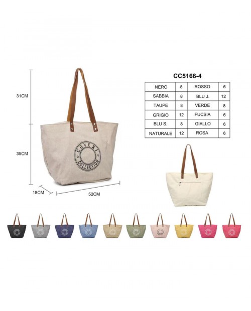 Bolso con bolsillos con cremallera ROJO