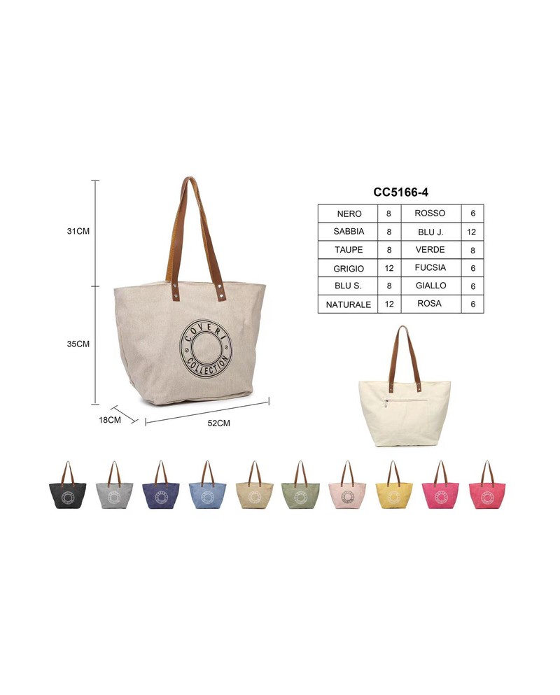 Bolso con bolsillos con cremallera ROJO