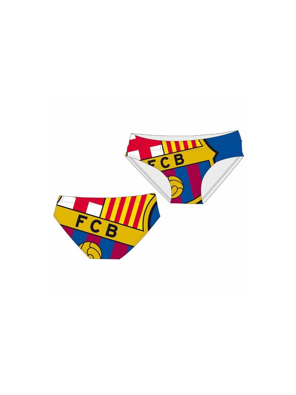 Bañador Fútbol Club Barcelona niño slip talla 1 a 6.