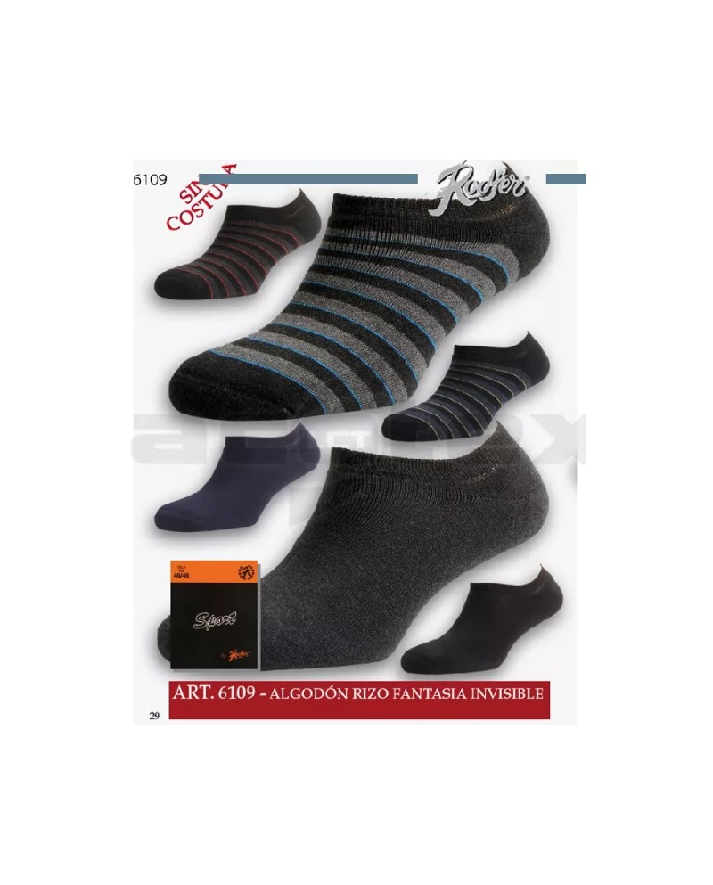 Rodfer 6109 invisible liso algodón lycra CALCETINES