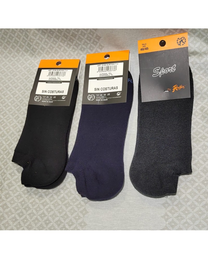 Rodfer 6109 invisible liso algodón lycra CALCETINES