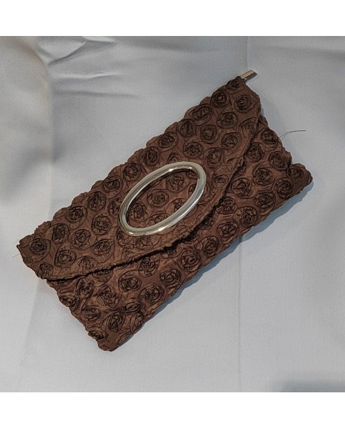 Bolso azul brillo plateado