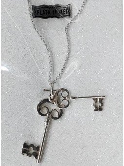 COLGANTE DE PLATA DE DOS...