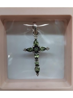 Colgante de plata cruz con...