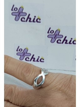 Anillo de plata 1ªley pez