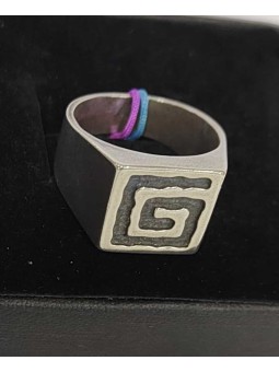 ANILLO Sello de plata 1ª Ley