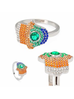 Anillo mano de fátima plata...