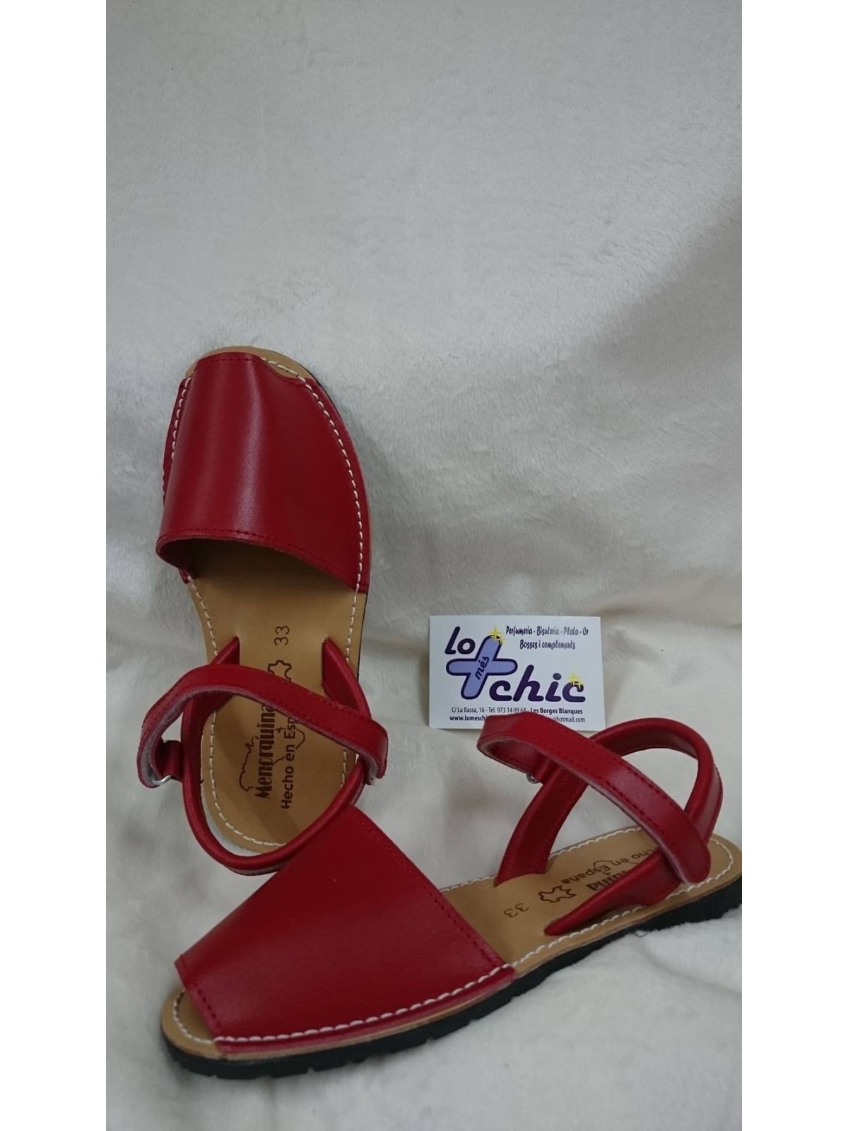 SANDALIA MENORQUINA AZUL MARINO