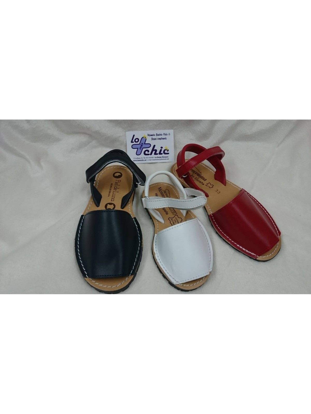 SANDALIA MENORQUINA AZUL MARINO