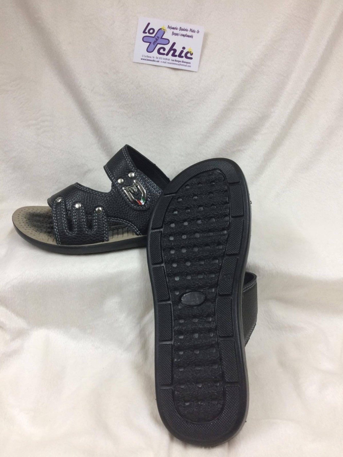 SANDALIA HOMBRE COLOR NEGRO