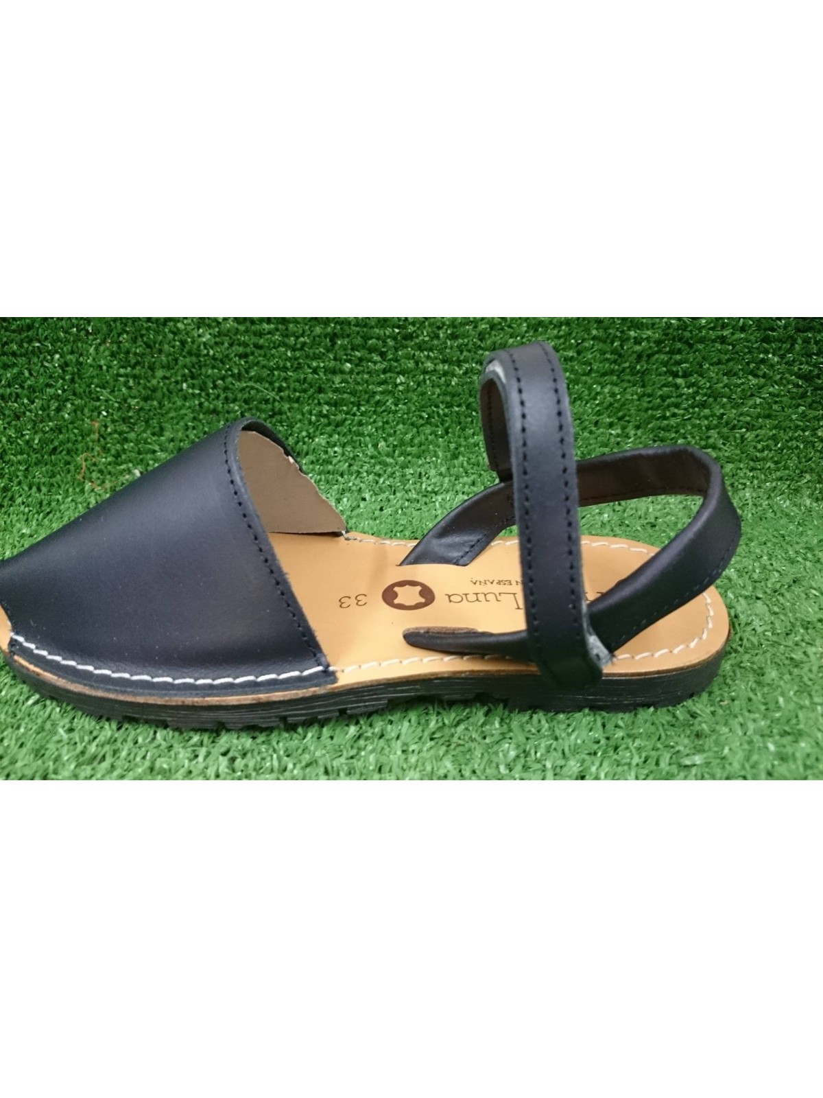 SANDALIA MENORQUINA AZUL MARINO