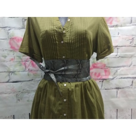 Cinturón de piel napa