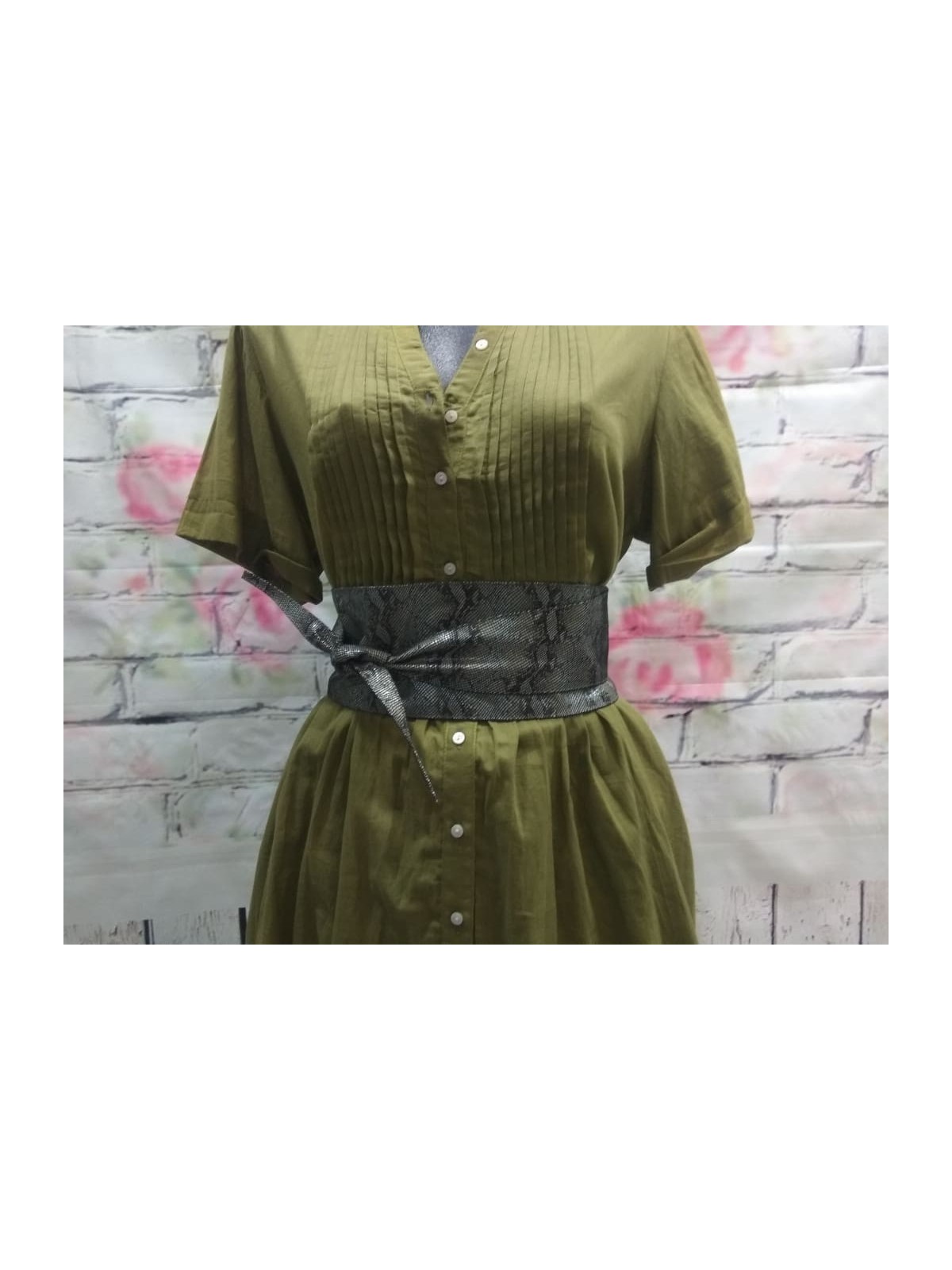 Cinturón de piel napa