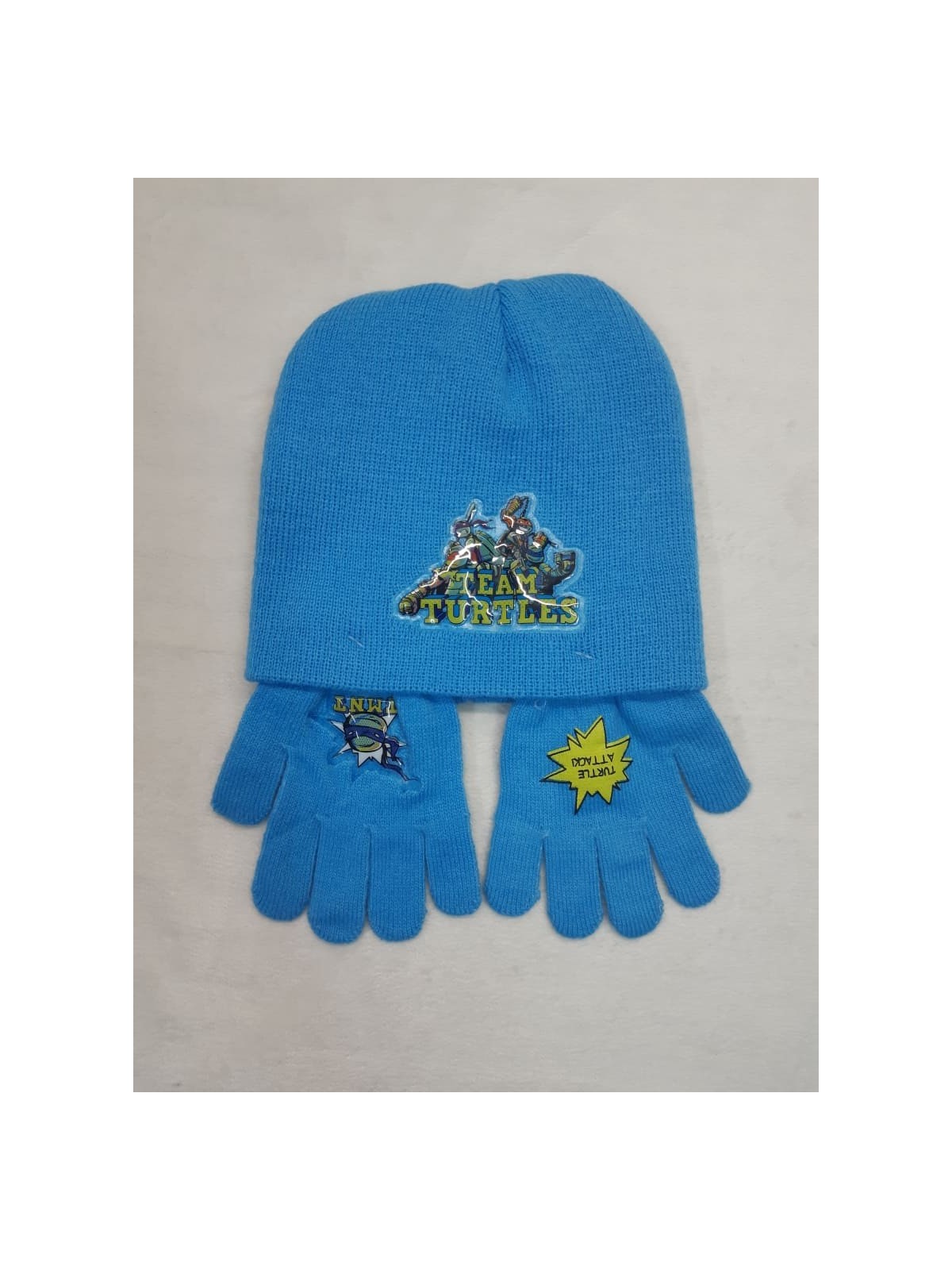 CONJUNTOS CON GORROS Y GUANTES DE LAS TORTUGAS NINJA