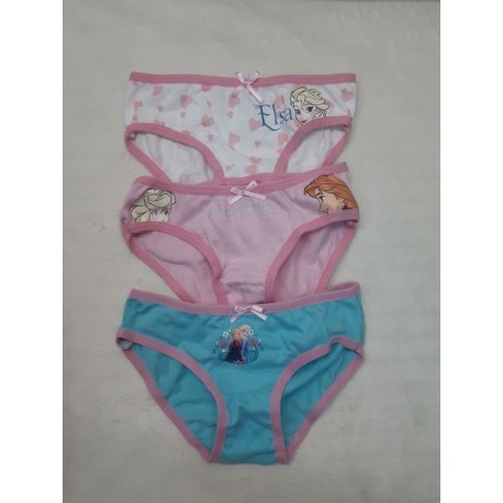 PACK DE 3 BRAGUITAS FROZEN PARA NIÑA